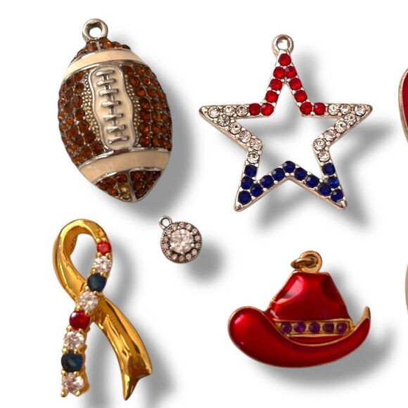 Jewelry Charms Pendants Rhinestone Enamel - Picture 2 of 3